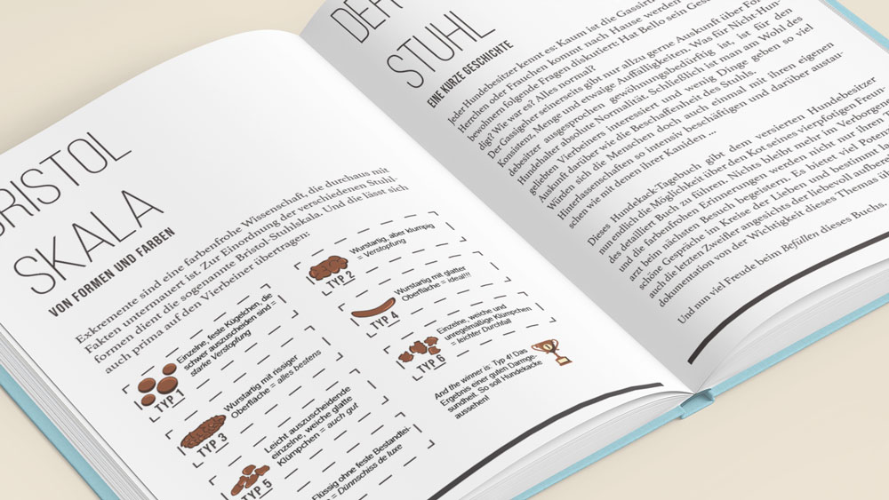Gallery-4 Auch Wissenswertes über den Stuhl des Hundes finden sich im Hundekack-Tagebuch
