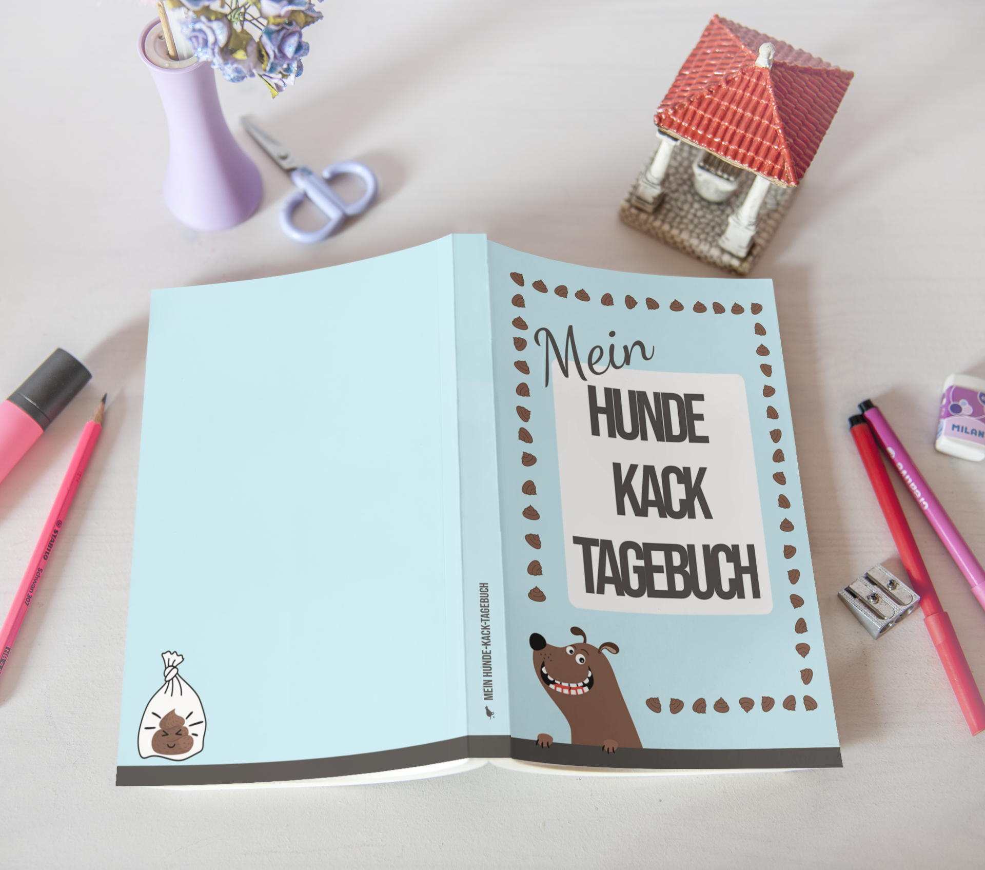 book-mockup-featuring-some-decorations-and-pencils-3451-el1 Mein Hundekack-Tagebuch gehört auf jeden Schreibtisch